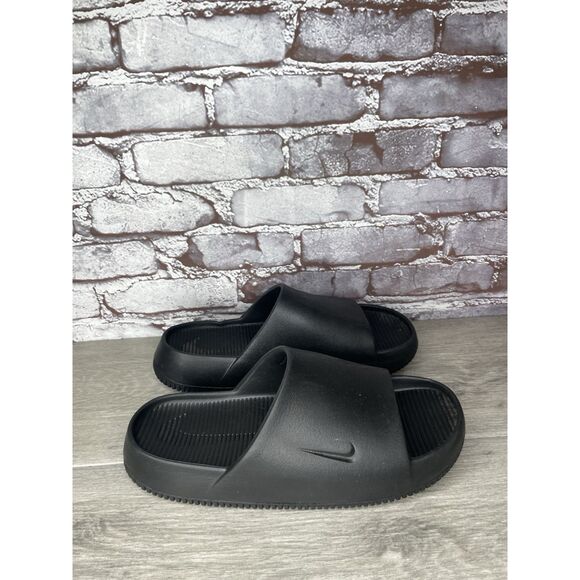 Nike Calm Slides Black Rubber Sandals Men’s Sz 10M US/43EU Women 11US FD4116-001 - Picture 15 of 16